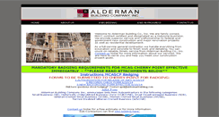 Desktop Screenshot of aldermanbuilding.com
